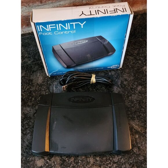 Infinity Foot Control IN USB 2. Digital USB Transcription Foot Pedal V-14 Tested - Picture 7 of 7